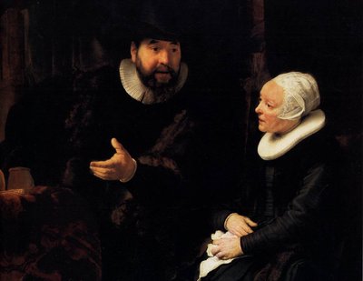The Mennonite Minister Cornelis Claesz by Rembrandt van Rijn